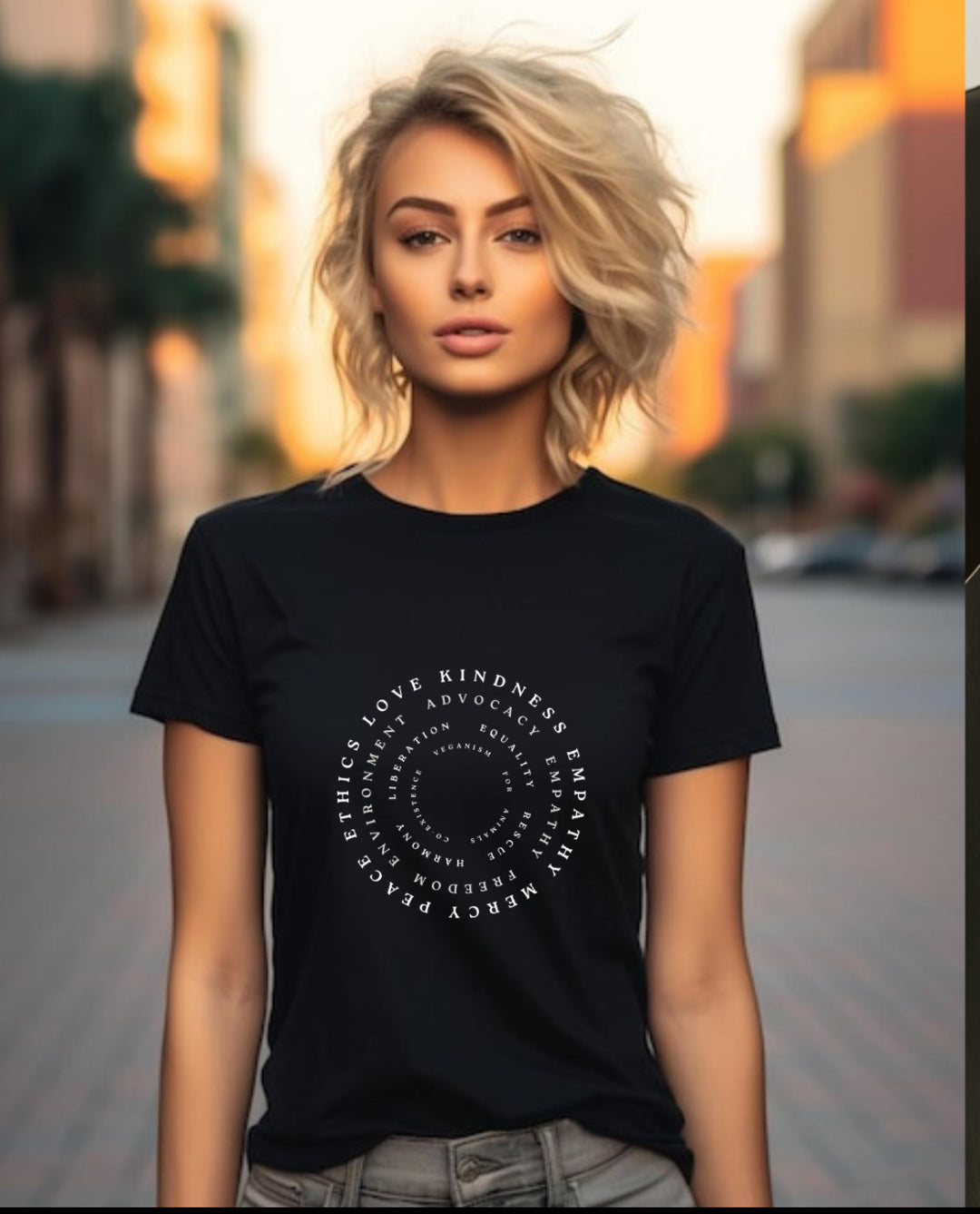 Veganism hologram (female)